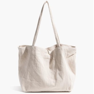 Large capacity canvas bag shoulder bag vintage solid color Tote bag commute to work