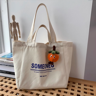 Small canvas bag women's shoulder lazy