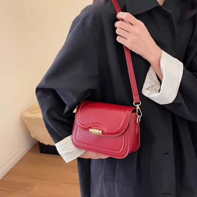 Senior texture retro small bag women's bag autumn and winter popular cross-body bag brown small square bag