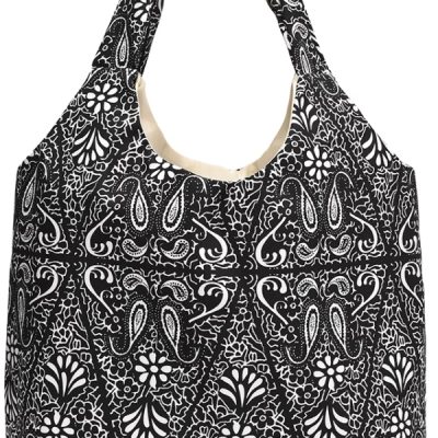 Large capacity canvas bag Women's American vintage West Coast cashew nut Bag Commuter shoulder Tote bag