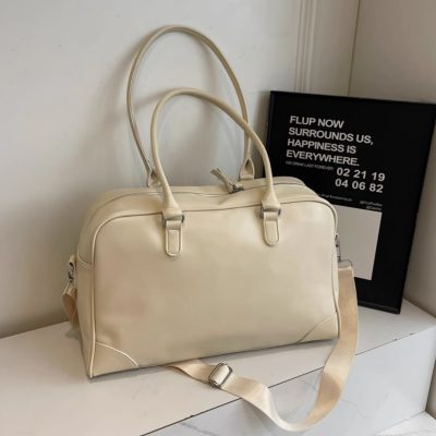 New Korean niche one-shoulder commuter bag large-capacity Boston bag Women's Tote bag Underarm laptop bag