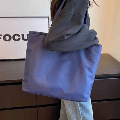 Tote bag Single shoulder underarm bag Nylon fabric commuter bag Lightweight Tote women's bag